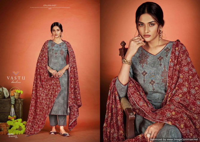 Netra Vol 5 By Vastu Embroidery Printed Cotton Readymade Dress Wholesale Shop In Surat